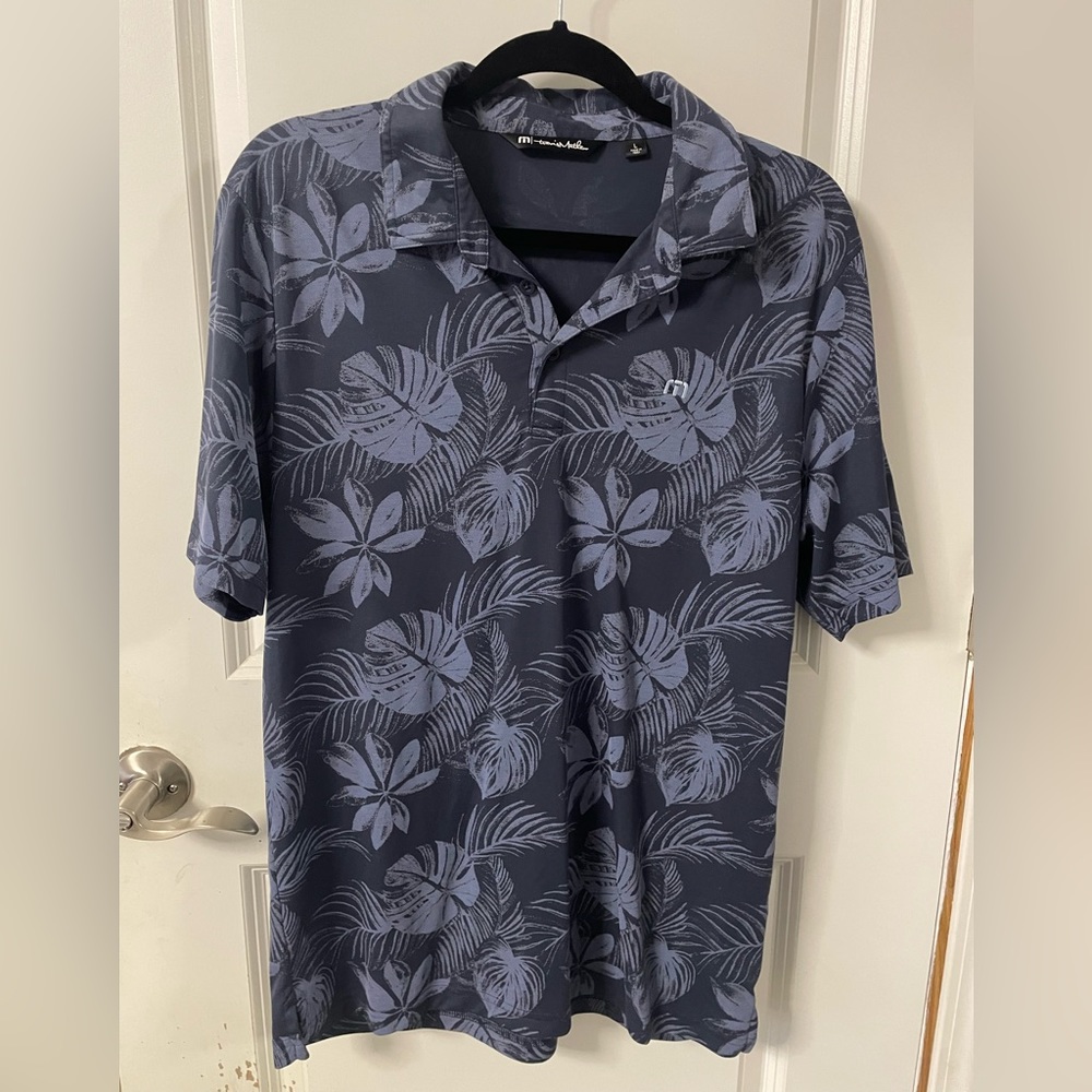 Travis Mathew men’s golf shirt blue